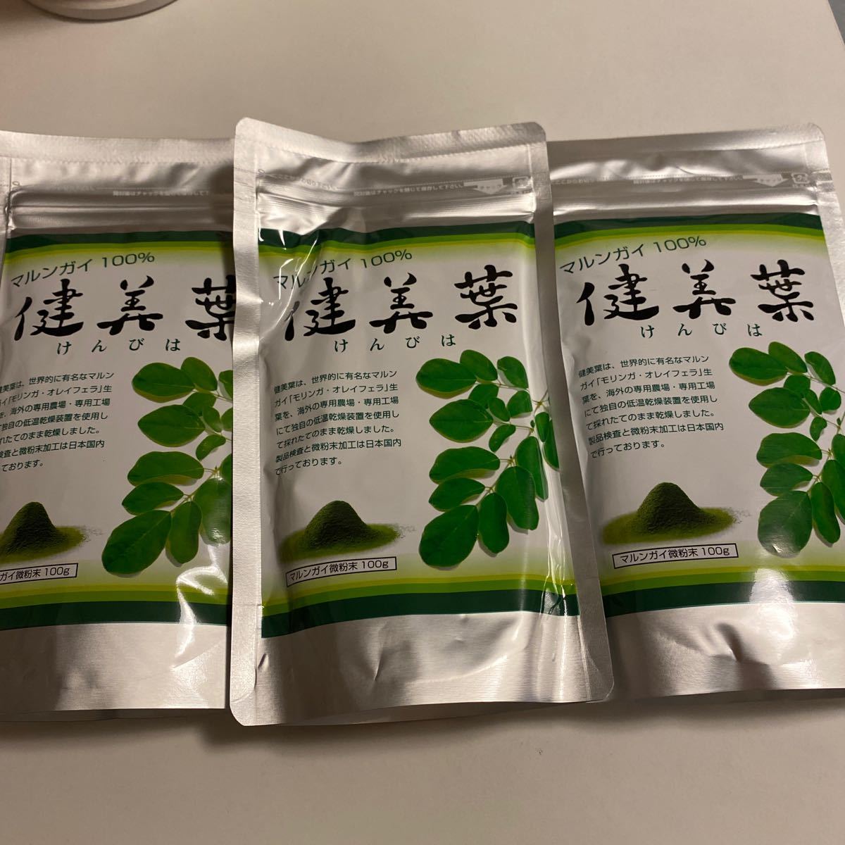 マルンガイ健美葉 粉末 100g ３袋-