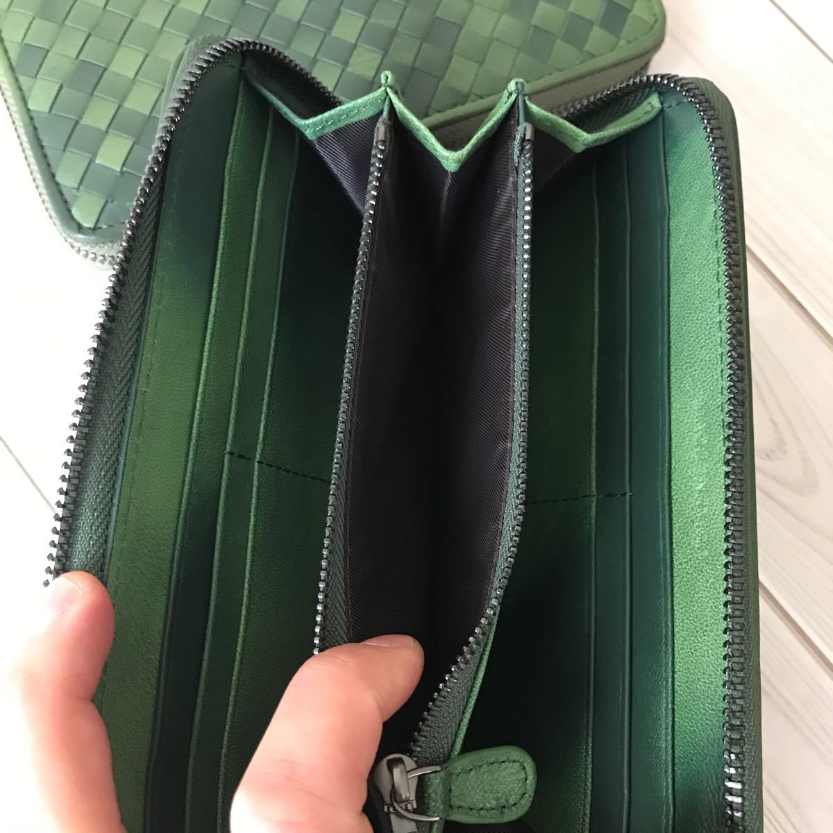 限定商品 イタリア製 希少ラムスキン本革編み込み 長財布/羊革 限定商品 イタリア製 希少ラムスキン本革編み込み 長財布/羊革