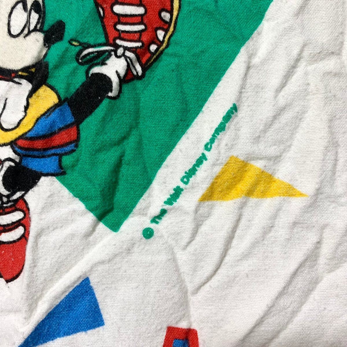 # Vintage USA производства Disney Disney Mickey Mouse спорт Delta рисунок фланель материалы Flat модель спальное место простыня переделка ткань #
