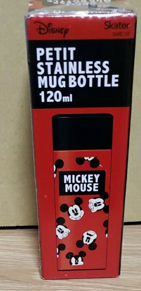 未使用  Skaterミニボトル120ml ステンレス携帯用魔法瓶 ディズニー ミッキー