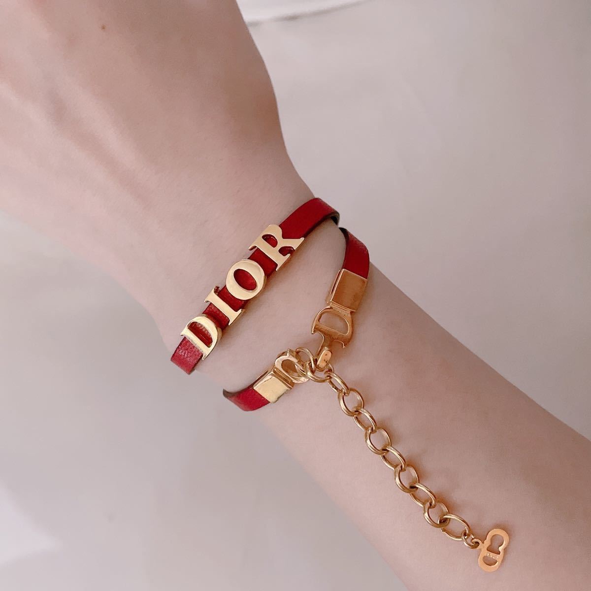 正規品 美品 レア Christian Dior クリスチャン ディオール ロゴ チョーカー ネックレス ブレスレット 2way