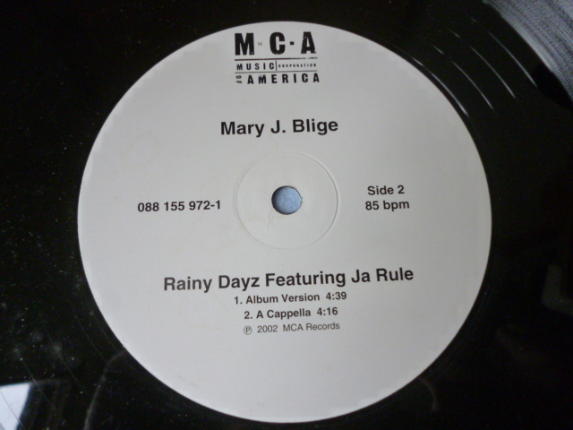 Mary J. Blige ft. Ja Rule / Rainy Dayz 試聴可　オリジナル盤 US12 渋いメロウ R&B _画像3