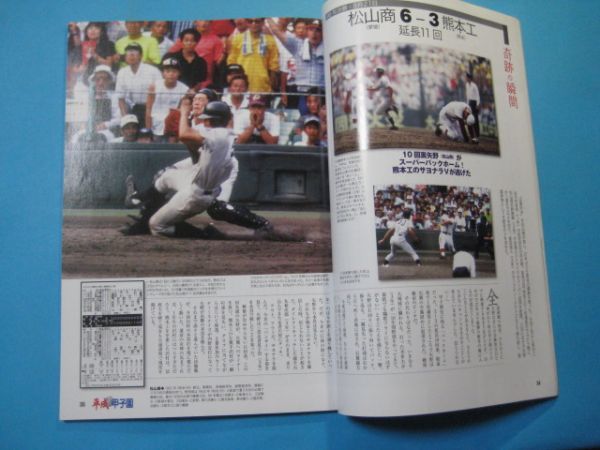 ab4643平成甲子園　1989～2007　高校野球真夏の名勝負　日刊スポーツグラフ　2008年　表紙：斎藤佑樹・ダルビッシュ・田中将大　ほか_画像10