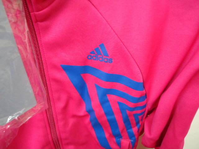 [KCM]ac-495-OT* unused *[adidas/ Adidas ] functionality jersey full Zip long sleeve jersey S Pink Lady -s
