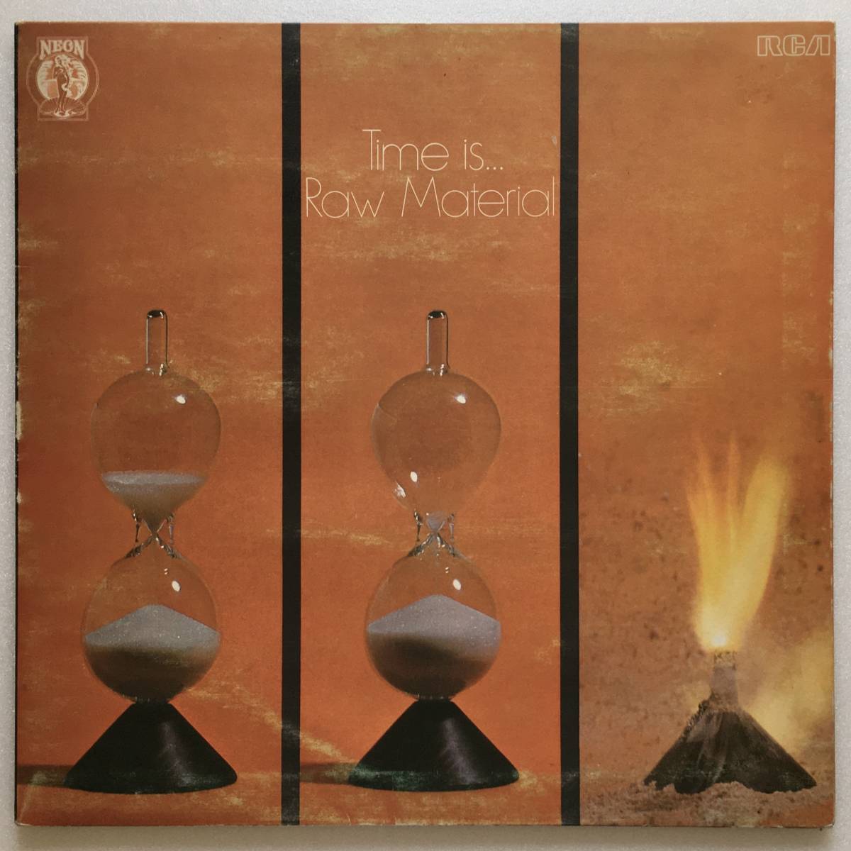 RAW MATERIAL「TIME IS…」UK ORIGINAL NEON NE 8 '71 GATEHOLD SLEEVE with ORIGINAL BLACK INNER SLEEVEの画像1