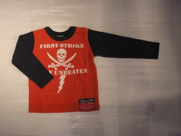 F.O KIDS（エフオーキッズ）スカル長袖Tシャツ 100cm 49-7555_画像1