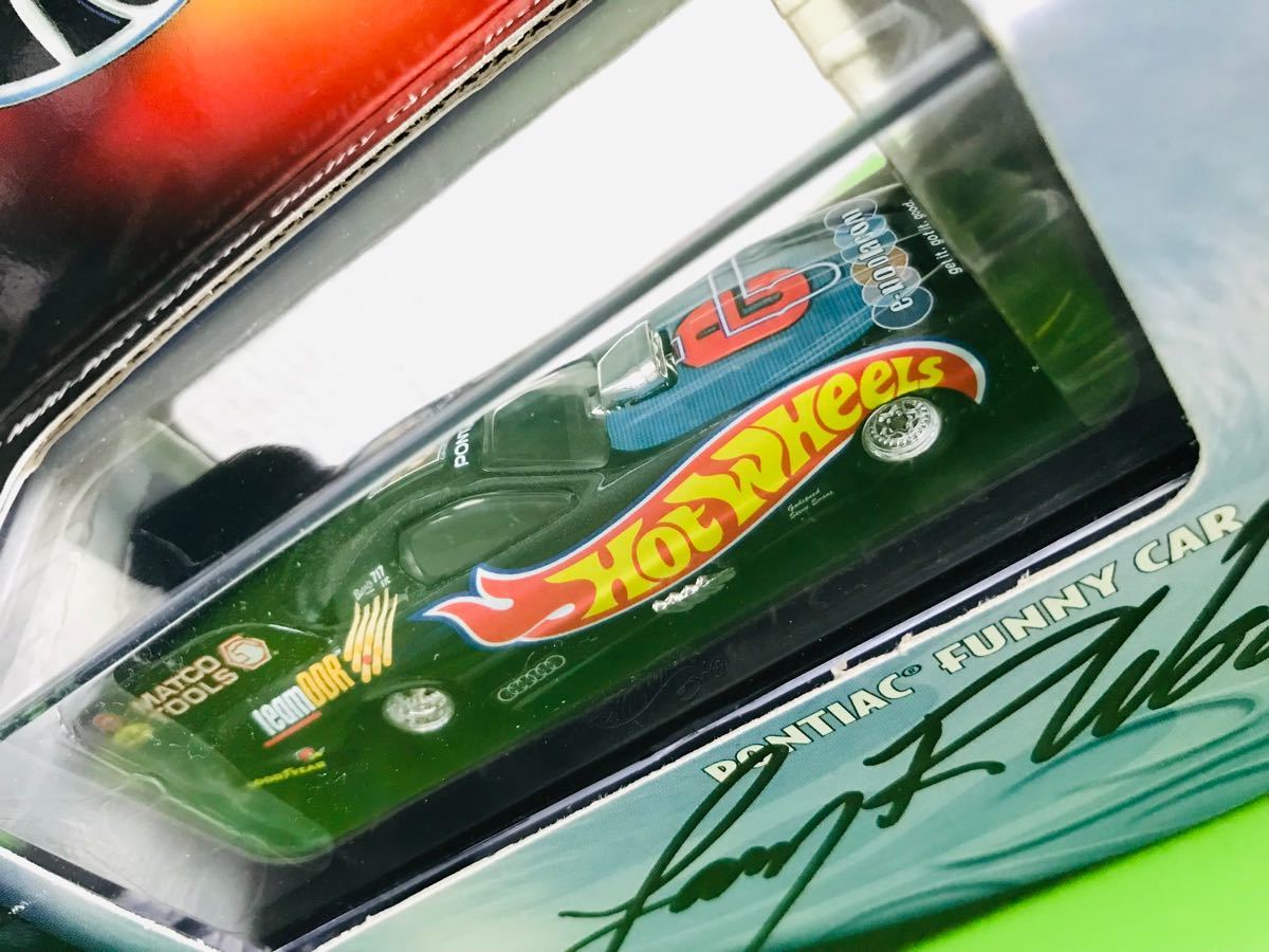 100% Hot WHeeLs ホットウィール PONTIAC FUNNY CAR  ポンティアック ラリーウッド直筆サイン入り