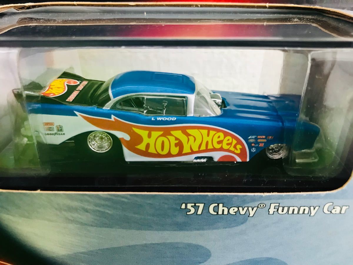 100% Hot WHeeLs ホットウィール '57 Chevy Funny Car レースチームカラー