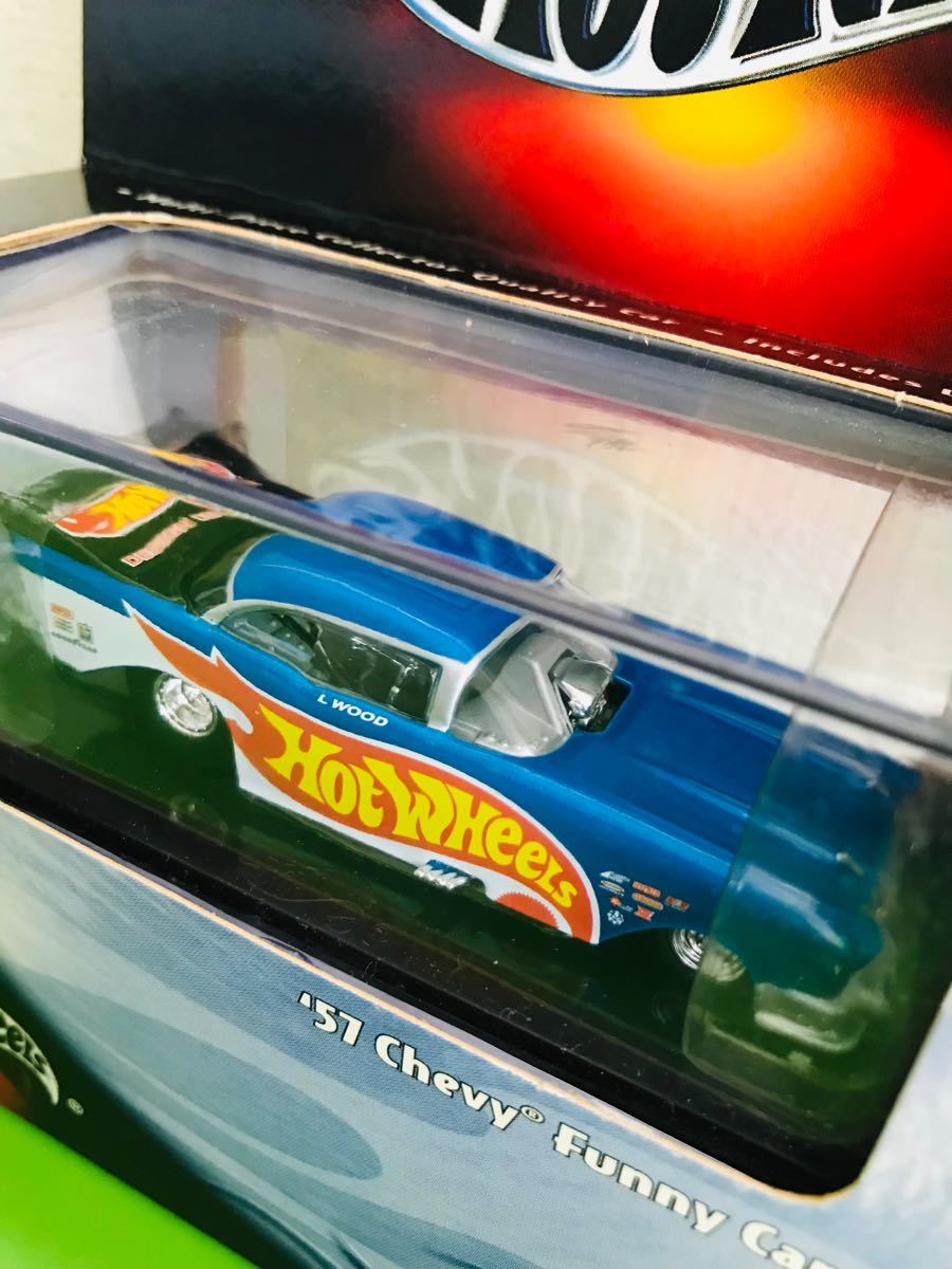 100% Hot WHeeLs ホットウィール '57 Chevy Funny Car レースチームカラー