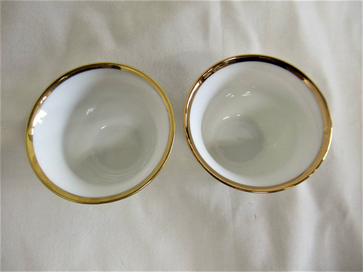  limited time * free shipping * unused #YAMASEN#GOLD COLLECTION tea cup /eg cup 8 piece set Gold made in Japan hotel specification small bowl business use 