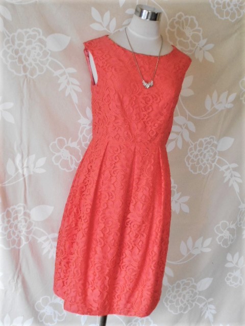  Strawberry Fields /STRAWBERRY-FIELDS grace/ One-piece / dress / made in Japan / coral pink 