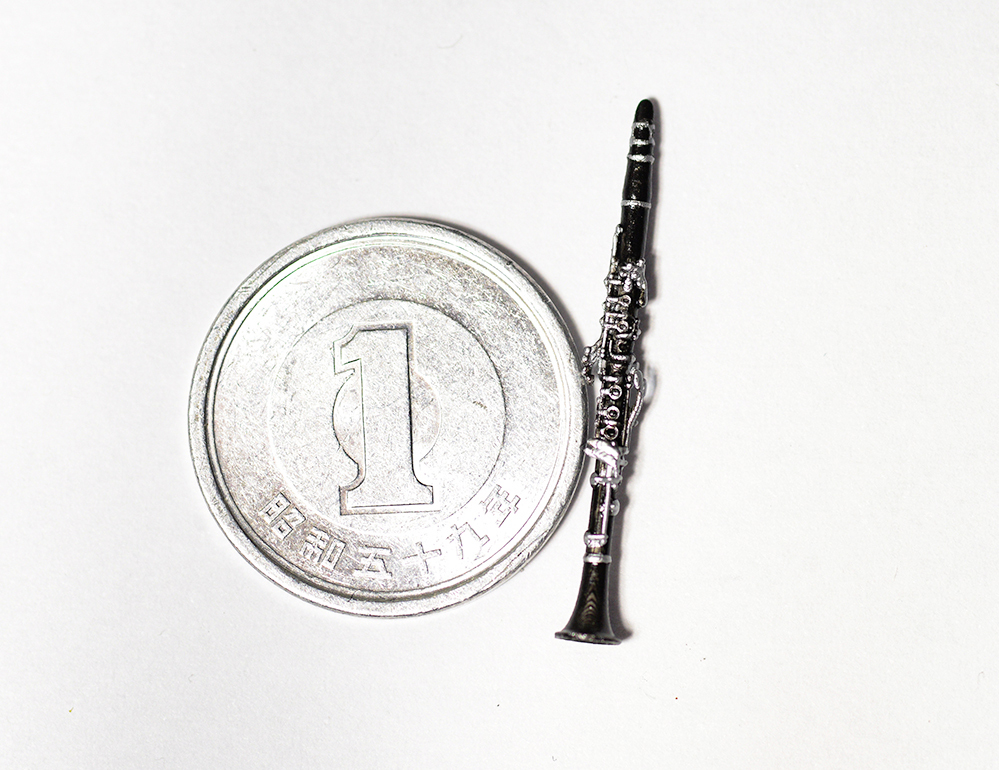1/24 clarinet miniature 3D printer output not yet painting resin kit doll house, geo llama and so on musical instruments 2