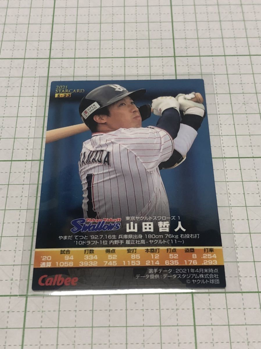 カルビー 2021 プロ野球チップス　スターカード　S-23 山田哲人（ヤクルト）_画像2