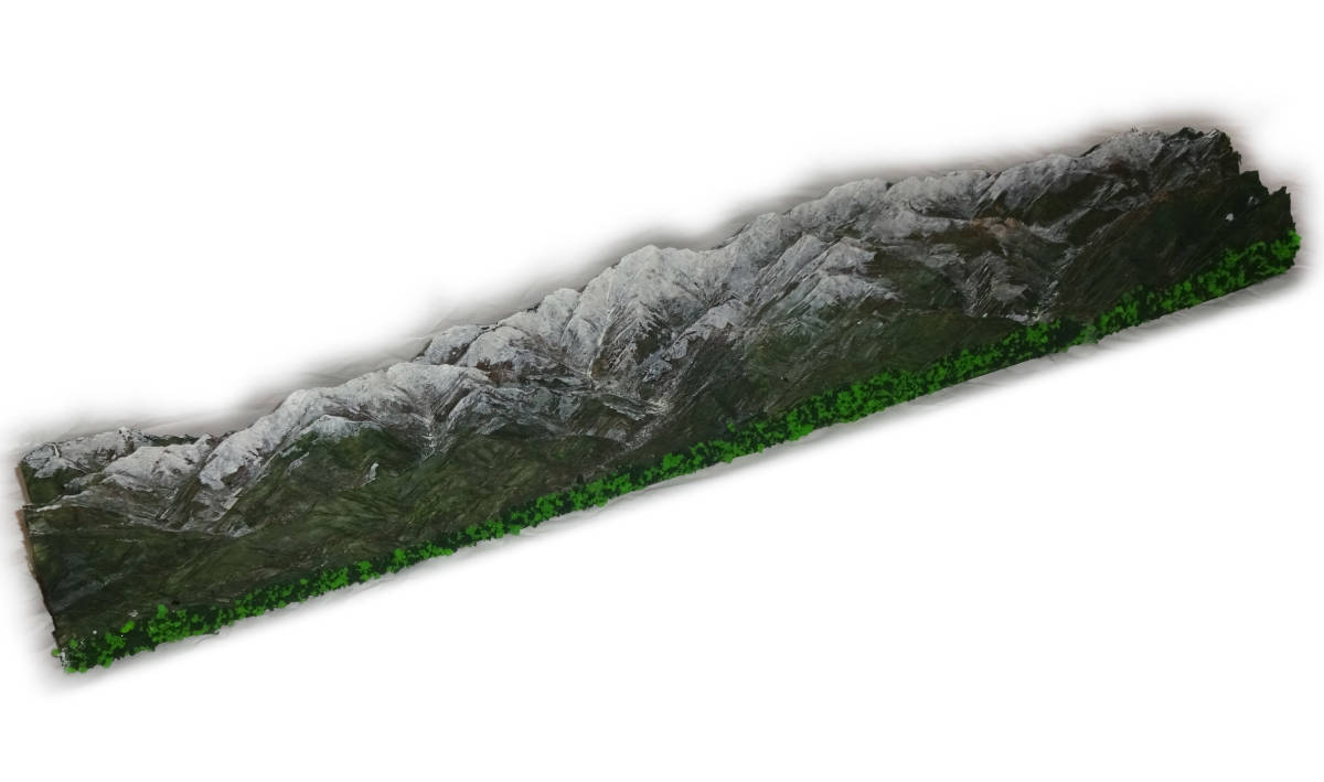 railroad geo llama background for mountains model . Tateyama ream . Hokuriku Shinkansen . peak Tateyama railroad layout. background optimum background image data attaching 