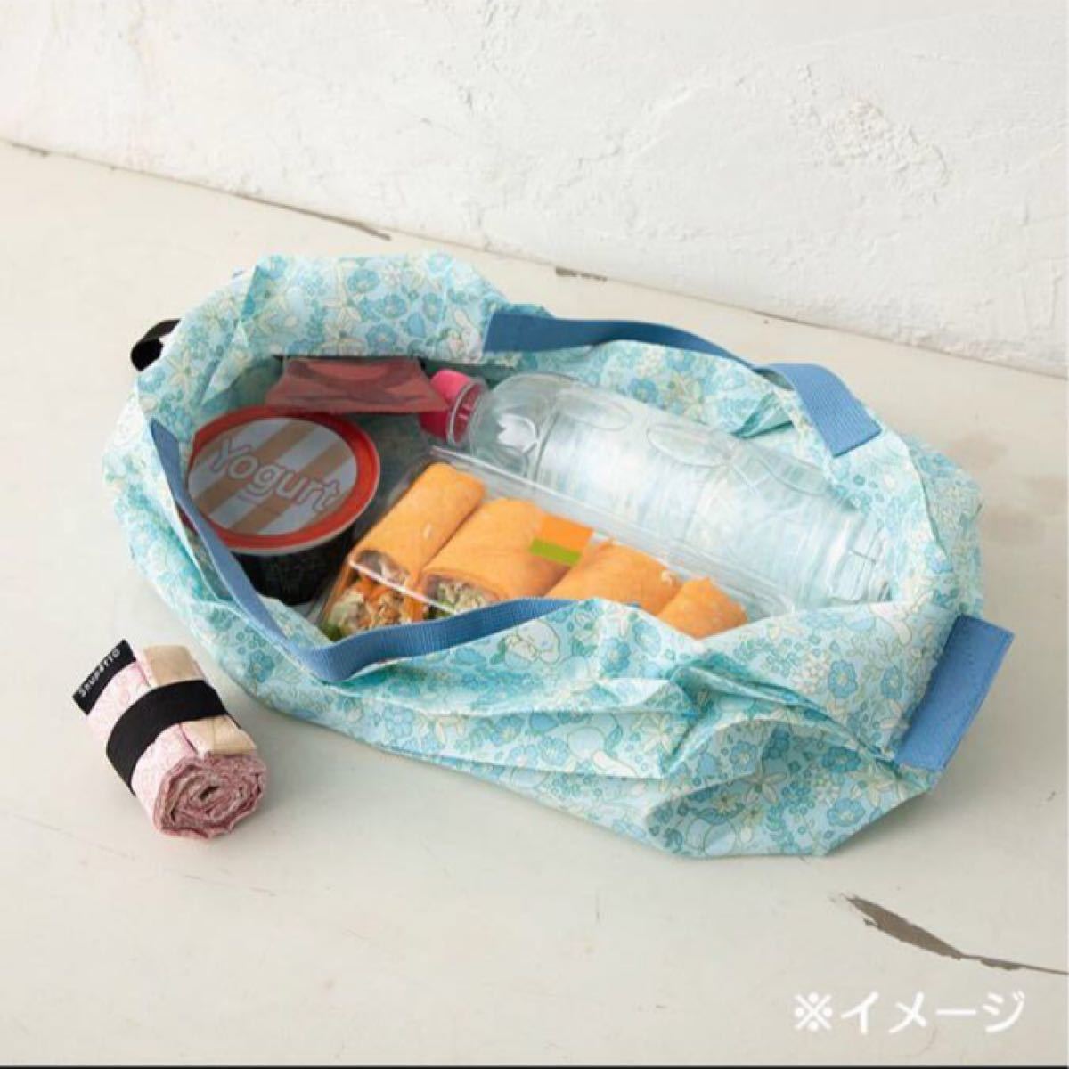 新品　マイメロディ  シュパット　エコバッグ　サンリオ　花柄　ピンク　小さいサイズ　買い物バッグ　