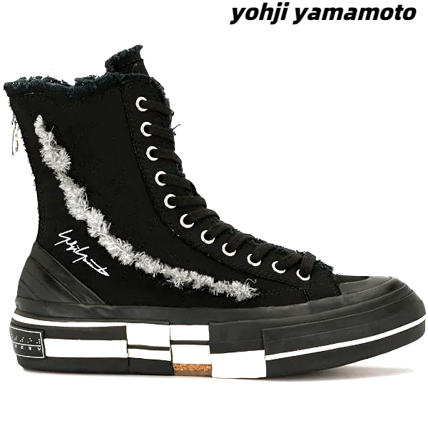 26cm【Yohji Yamamoto × ×Vessel ヨウジヤマモト×ヴェセル スラッシュハイトップスニーカー Van Ness Wu ヴァネス・ウー 】