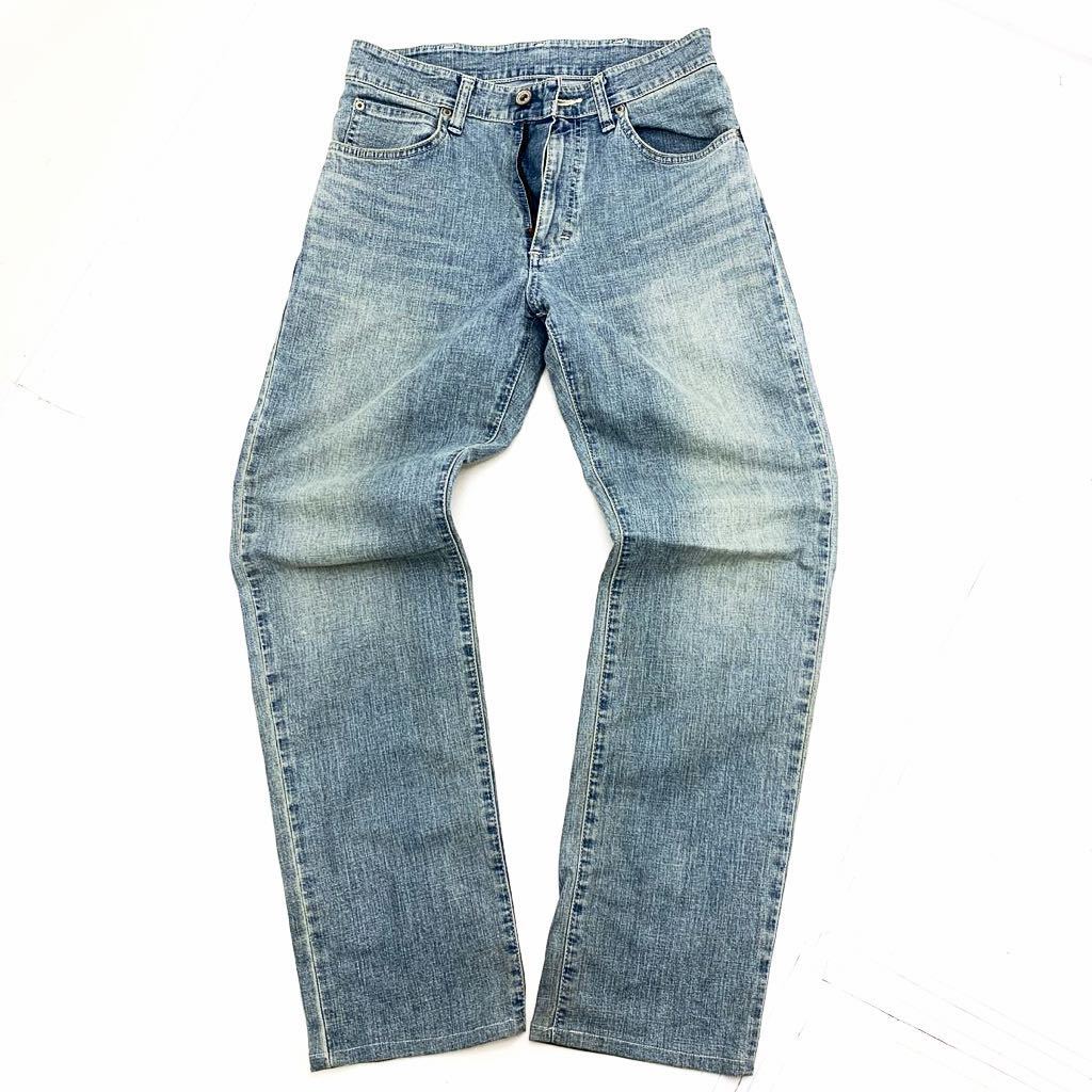 ラングラー WRANGLER W3444 やや細身 キレイ目のストレートシルエット アメカジ デニム ジーンズ ジーパン W29 淡い色落ち♪■Ja2345の画像2