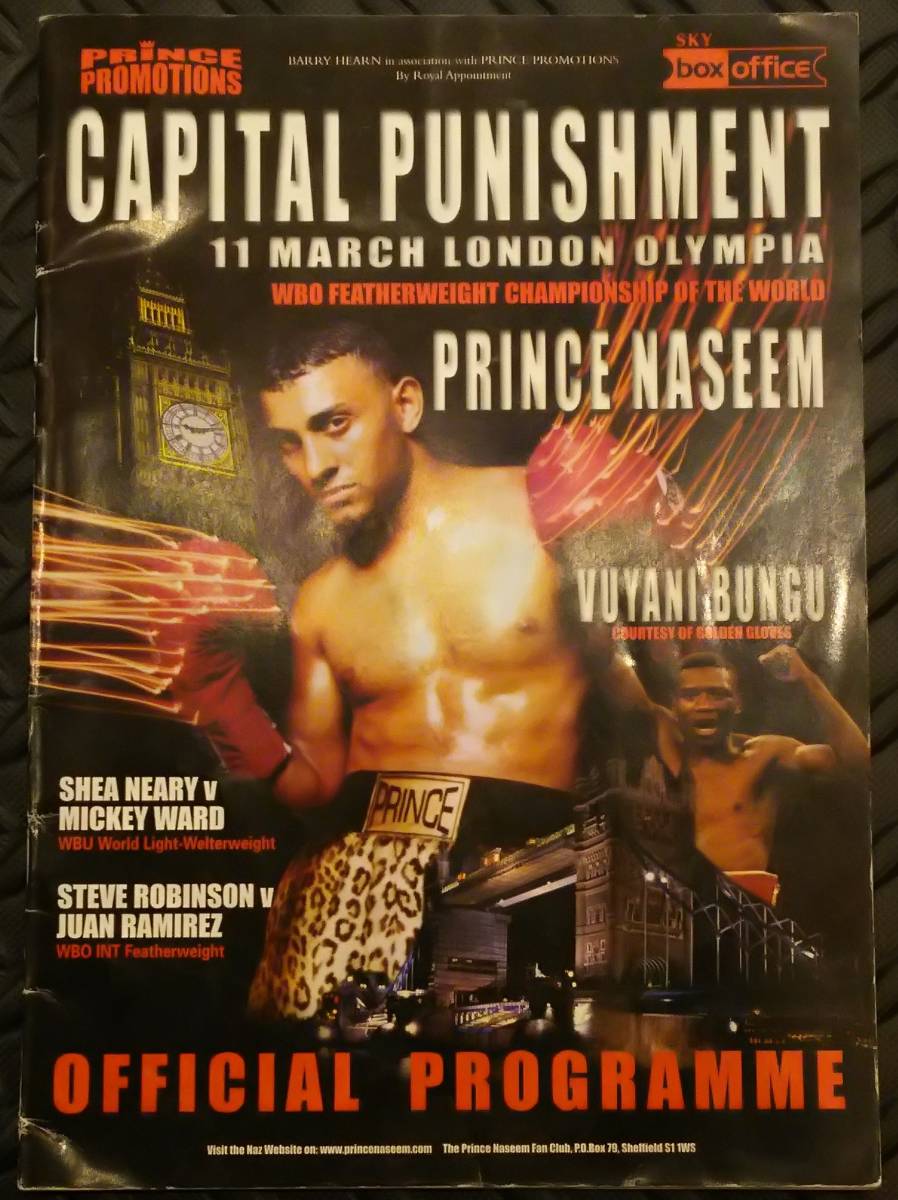 * ultra rare *naji-m* is medo* contest program 5 pcs. set * well-known person autographed * boxing *