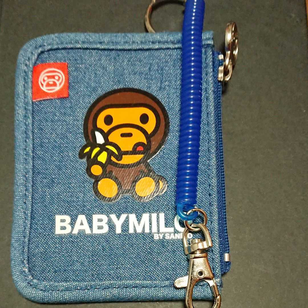 a bathing ape アベイシングエイプ baby milo sanrio サンリオ ベビーマイロ コラボ 正規品 パスケース 小銭入れ