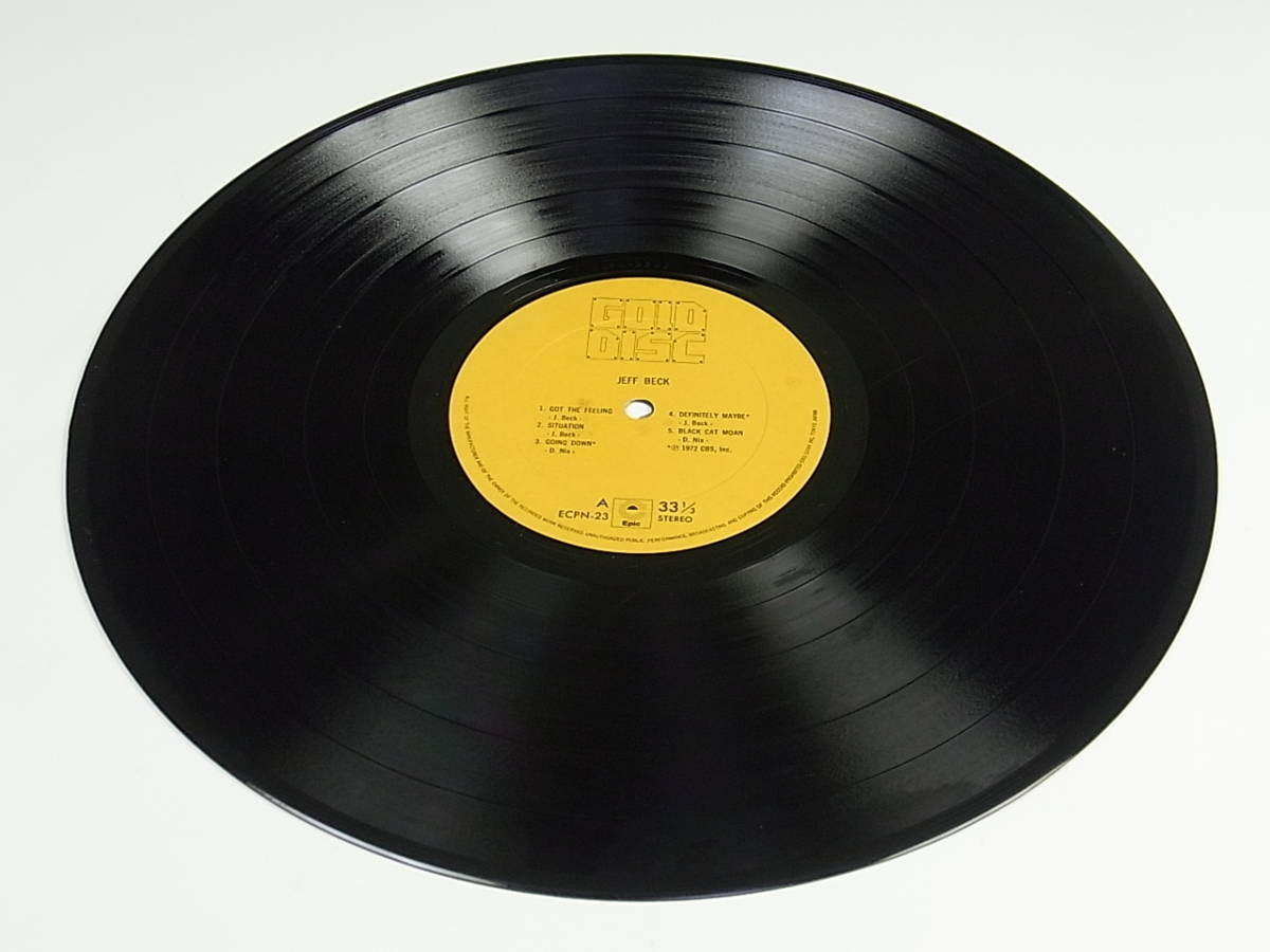 Y-051a LP JEFF BECK ジェフ・ベック 『 GOLD DISC ゴールド・ディスク 』 EPIC ECPN-23 歌詞 付 LPレコード_画像5