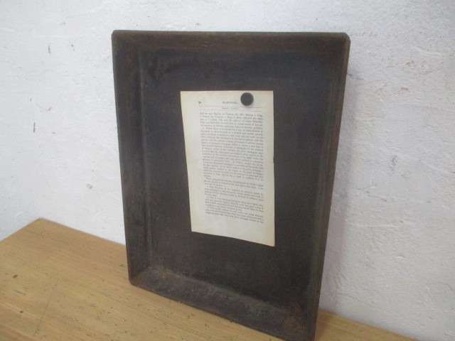 ユP108 3 H4×W43×D34 cm ×5枚 ビンテージ 古い鉄の錆びたアイアン 