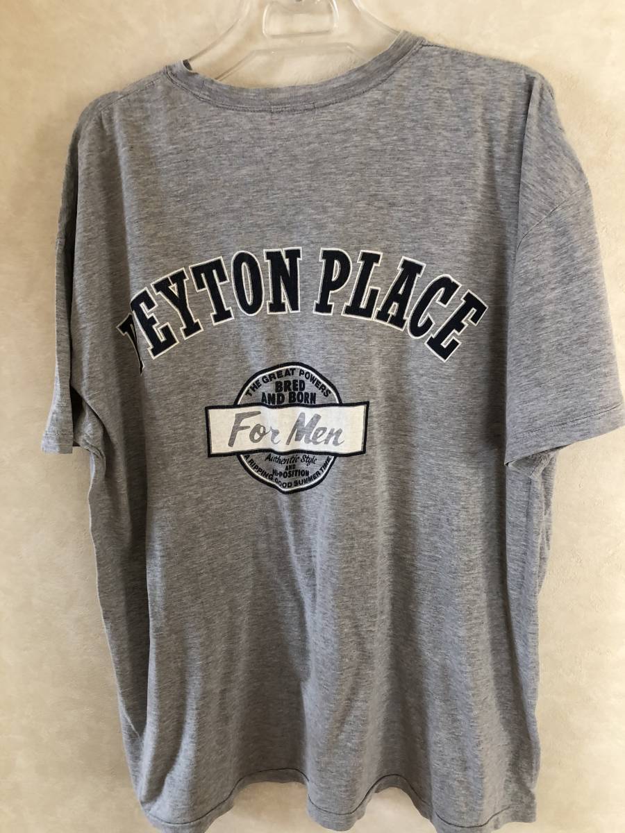 アンティーク・PEYTON　PLACE　FOR　MEN・グレー・半袖Tシャツ・Mサイズ・150円_画像6