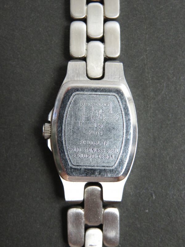フィガロ FIGARO CLUB Paris クォーツ 3針 デイト 純正ベルト 腕時計 レディース 女性用 Q483_画像5