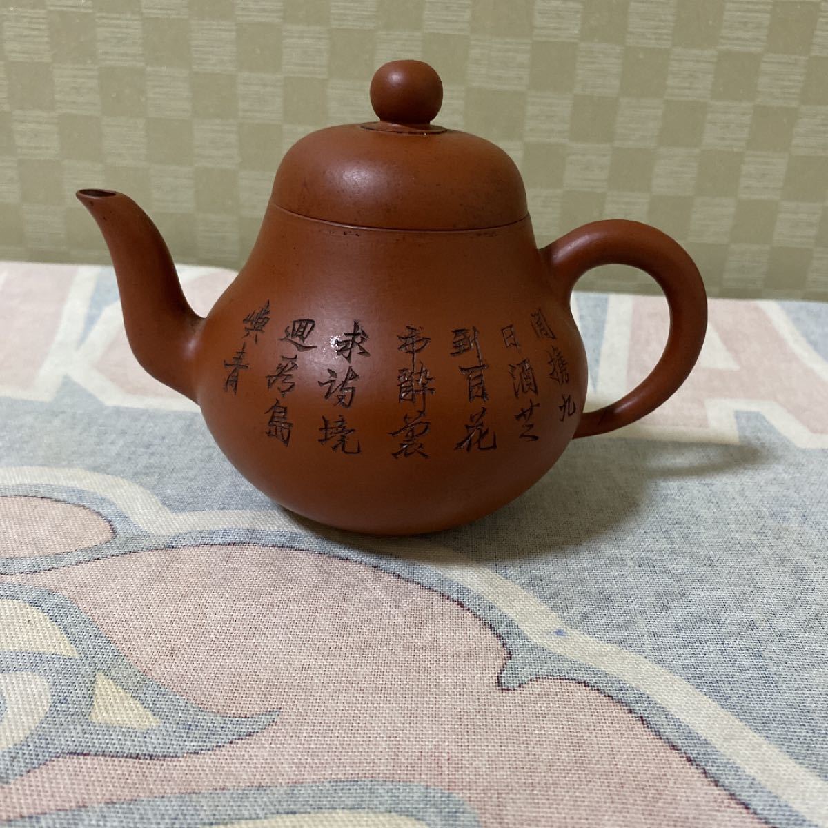 中国 朱泥 急須 孟臣 中国美術 唐物 煎茶 水平 紫砂