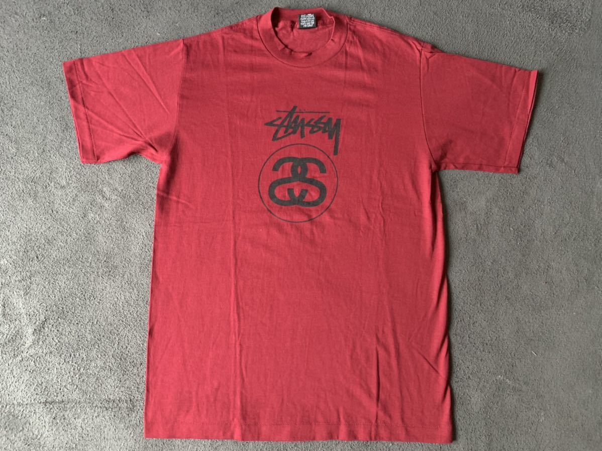 80s 90s old stussy 黒タグ ビンテージ Tシャツ シャネルロゴ USA製 アメリカ製 オールド ステューシー vintage_画像2