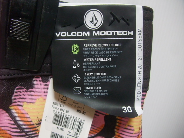  быстрое решение #*VOLCOM/ Volcom *# спортивные шорты Fauna Mod(SIZE=W30)