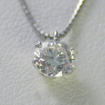 ダイヤモンド ネックレス プラチナ 一粒 0.3カラット 鑑定書付 0.33ct Dカラー SI1クラス 3EXカット GIA 22213-6p KDP*P_画像1