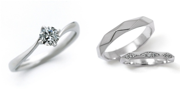 婚約指輪 結婚指輪 3セット 安い ダイヤモンド プラチナ 0.2カラット 鑑定書付 0.209ct Hカラー VVS2クラス 3EXカット H&C CGL プラチナ台