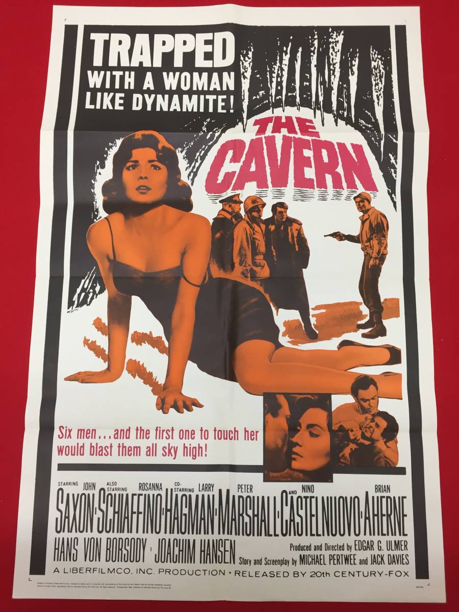 vh00121『The Cavern』USオリジナル1シートポスター　ジョン・サクソン　ロザンナ・スキャフィーノ　ブライアン・エイハーン