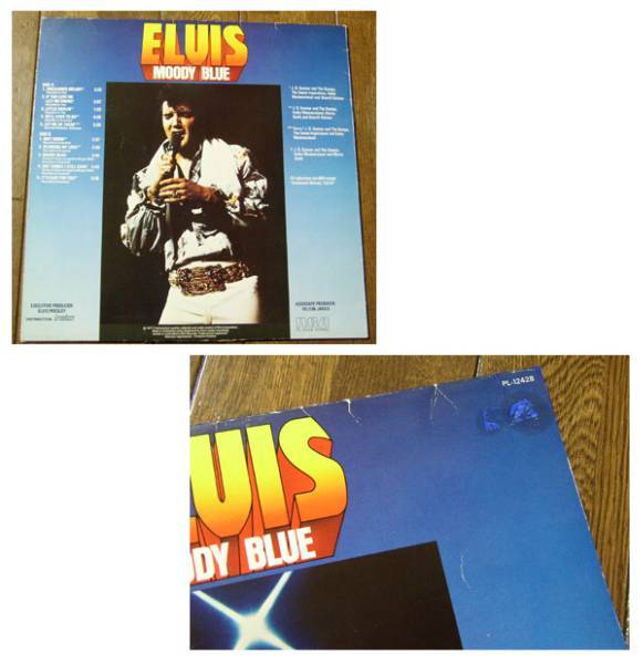 Elvis Presley - Moody Blue - LP/ エルヴィス プレスリー,70s,Unchained Melody,If You Love Me,Way Down,Moody Blue,Little Darlin',1977_画像3