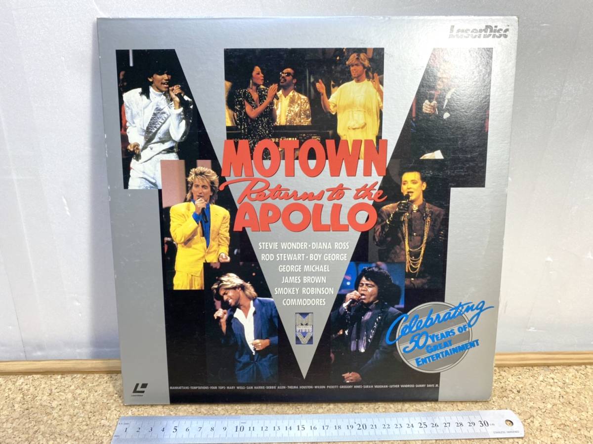 貴重　レトロ　MOTOWN RETURNS TO THE APOLLO　モータウンアポロ劇場　50周年記念コンサート　3面　レコード_画像1