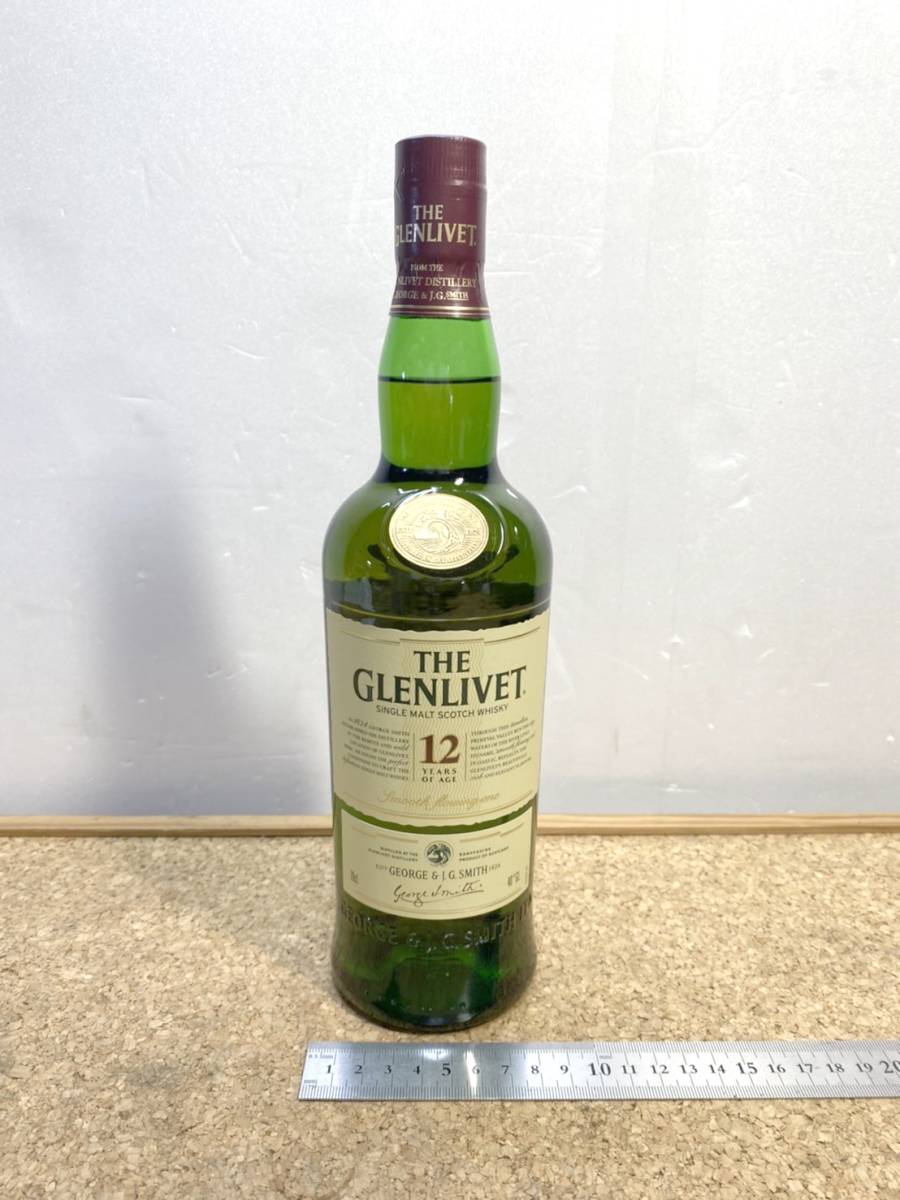 未開栓 貴重 THE GLENLIVET グレンリベット 12年 700ml 40％ スコッチウイスキー ウイスキー