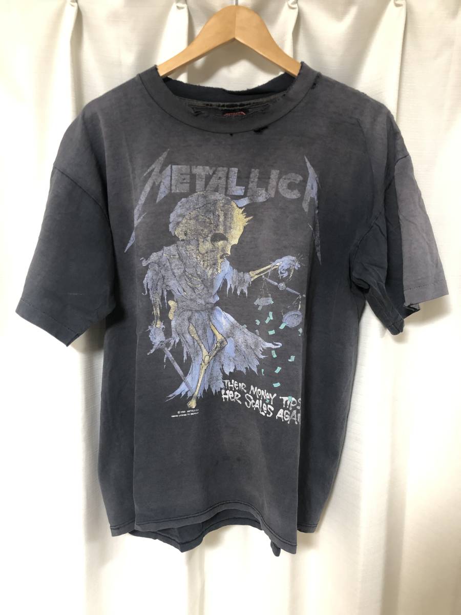 USED】XL Metallica Tシャツ バンドT Vintage pushead 登坂 Justin