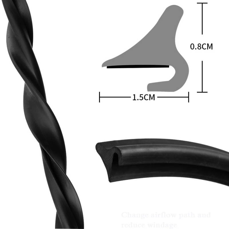 1.8 メートル車エンジンフードストリップウェザーストリップフロントガラスエッジシールストリップステッカー車外部_画像4