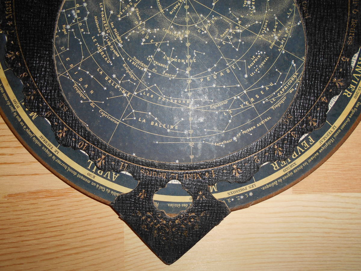 アンティーク、天球図、天文、星図、星座図絵1900年頃『フランス語スイス星座早見盤』ドイツ製 Star map, Planisphere, Celestial atlas - 天文、宇宙 アンティーク、天球図、天文、星図、星座図絵1900年頃『フランス語スイス星座早見盤』ドイツ製 Star map, Planisphere, Celestial atlas - 天文、宇宙