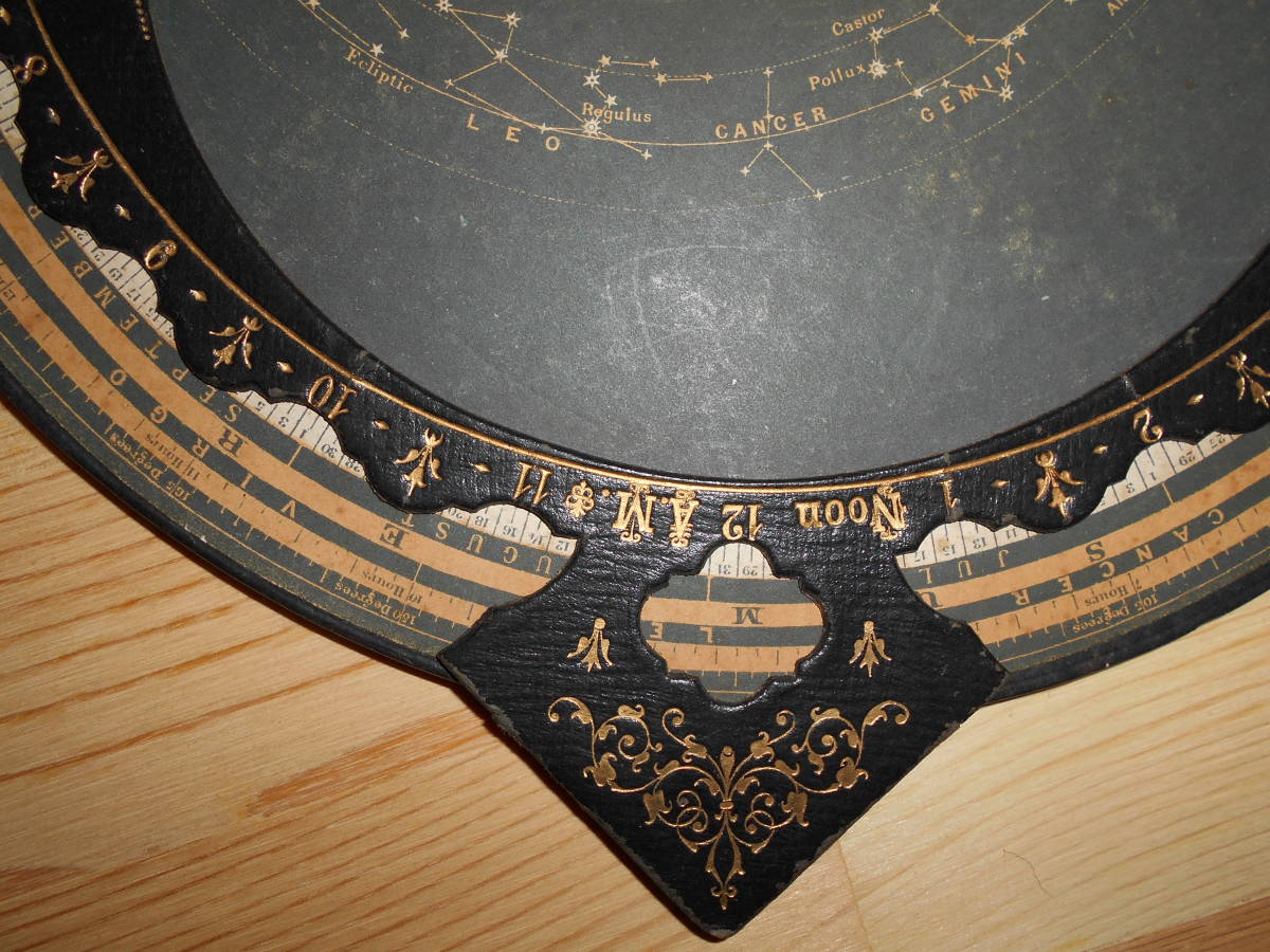 アンティーク1891年頃『フィリップス太陽月惑星早見盤』天球図、天文、星図、星座早見盤ドイツ製 Star map, Planisphere, Celestial atlas - 天文、宇宙 アンティーク1891年頃『フィリップス太陽月惑星早見盤』天球図、天文、星図、星座早見盤ドイツ製 Star map, Planisphere, Celestial atlas - 天文、宇宙