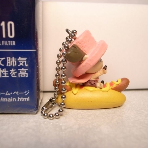  burger chopper man hot dog ball chain attaching figure Bandai xbgy28[ used ]