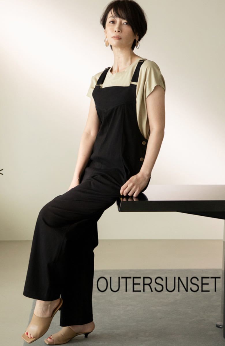 ■辺見えみりさん着用■OUTERSUNSET/アウターサンセット■オーバーサイズフレンチシャツ/トップス■ベージュ/F_画像1