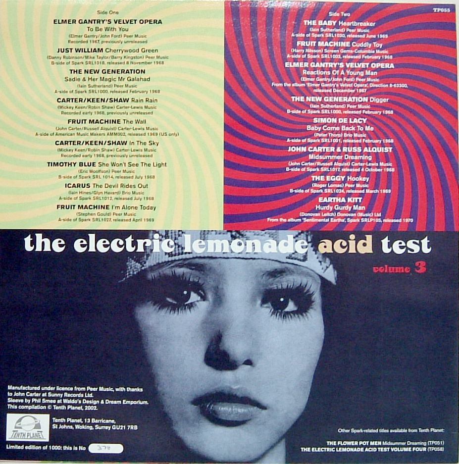 【新品LP】 ELECTRIC LEMONADE ACID TEST / Vol 3_画像2