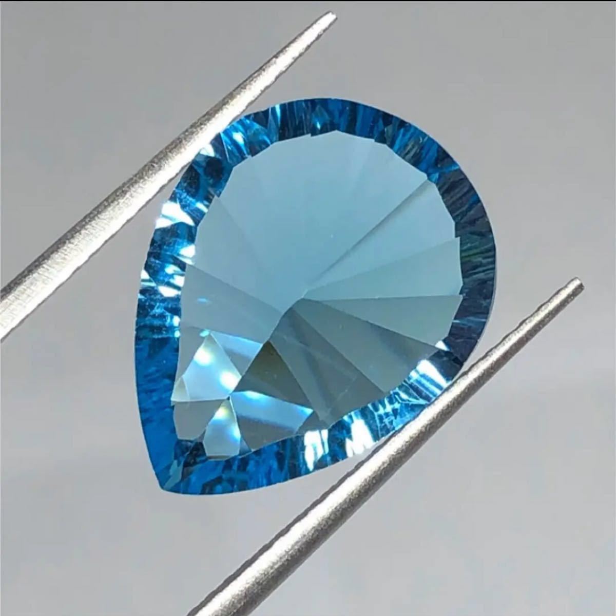 6699【絶品】7 60ct 天然スイスブルートパーズ コンケーブカット 6699【絶品】7 60ct 天然スイスブルートパーズ コンケーブカット