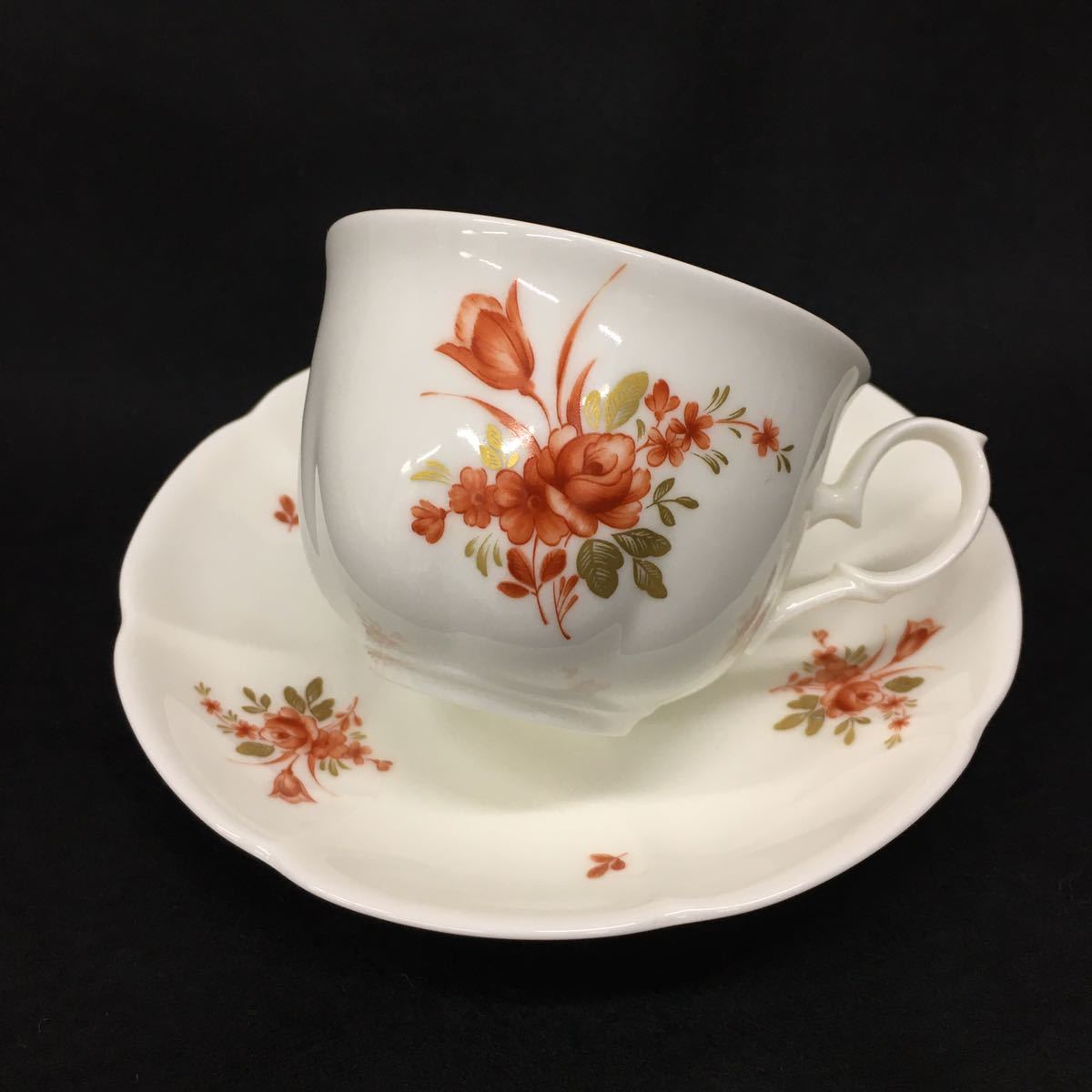 【中古良品】 Noritake ノリタケ スタジオコレクション カップ&ソーサー 花柄 洋食器_画像10