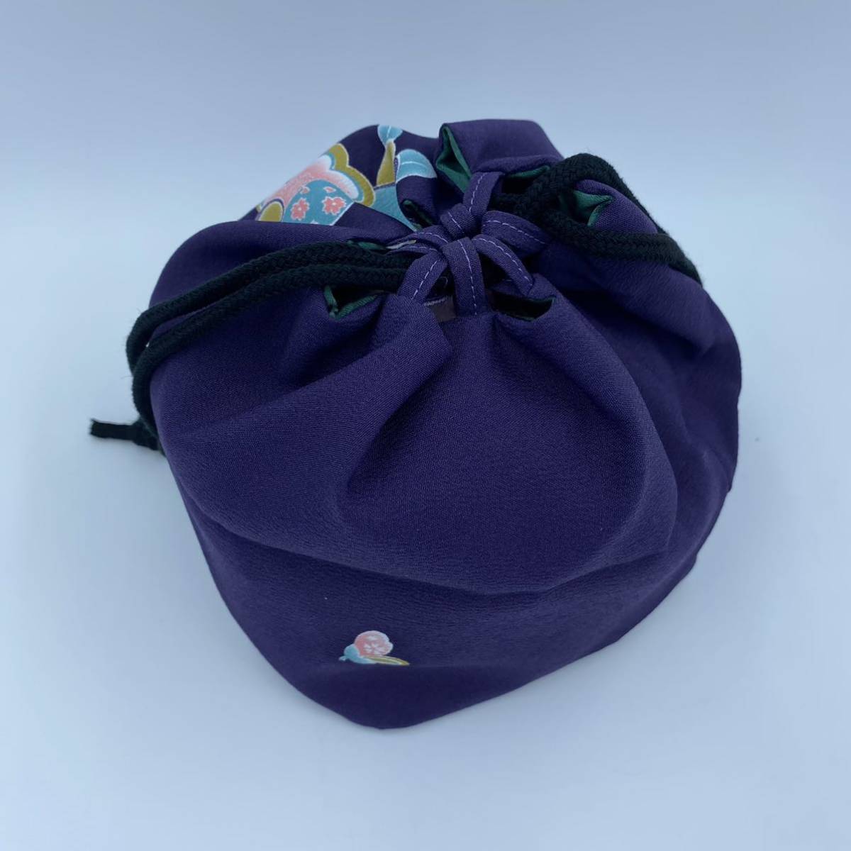 巾着袋小物入れ和装用バッグかばん着物浴衣和装和柄和服かばん紫パープル日本代购,买对网