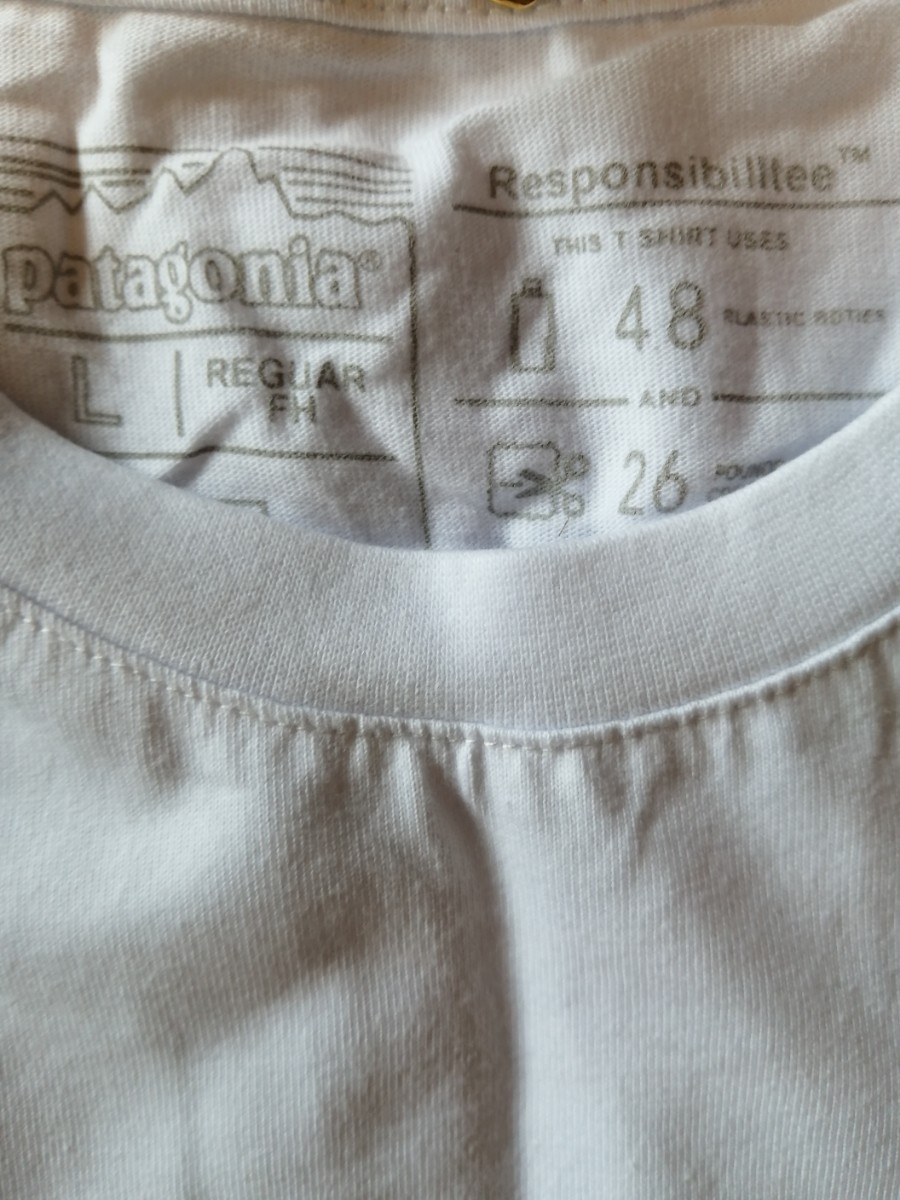 パタゴニアTシャツ Lサイズ ホワイト 人気 新品未使用品Patagonia  