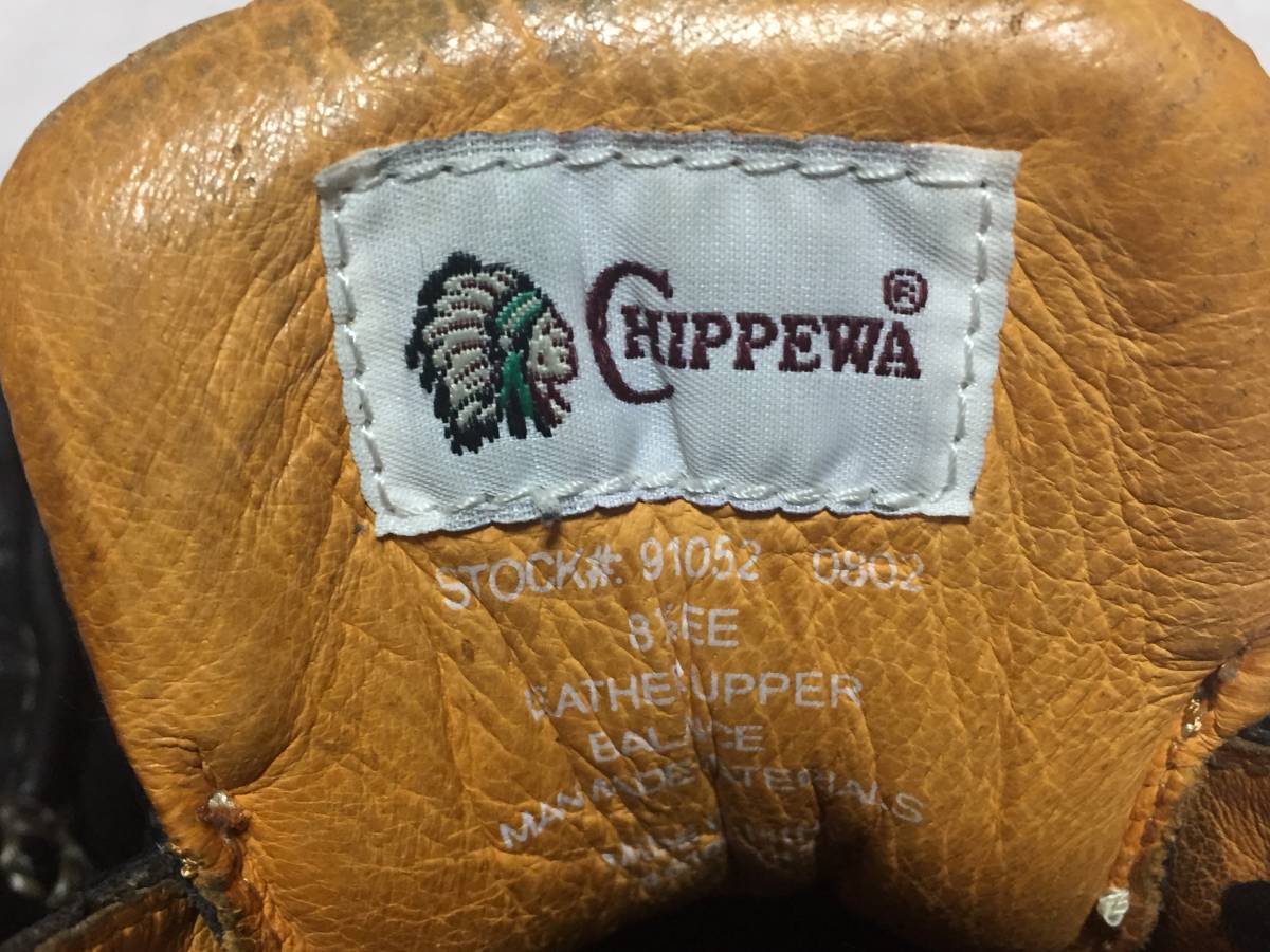 [ free shipping!100 year and more. history . hold american boots. super old shop Chippewa!9998 jpy prompt decision!] moccasin race up type! shoe sole raw rubber specification street put on footwear for!