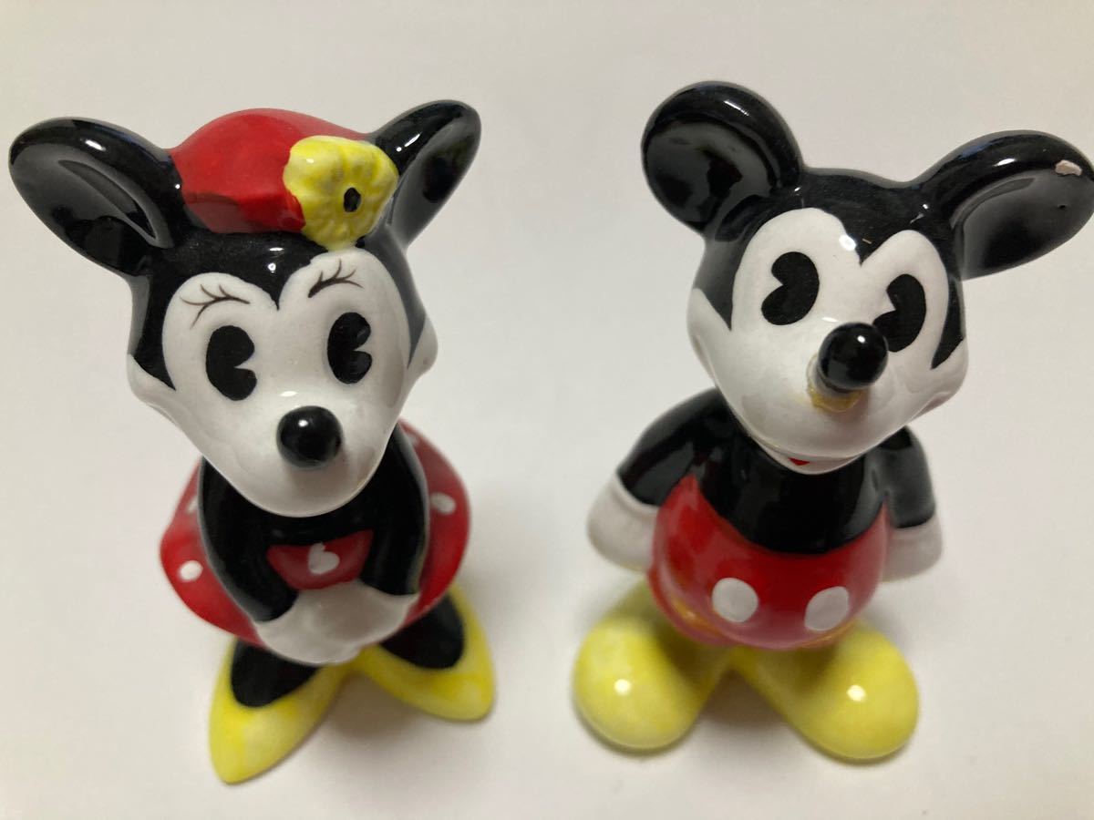 ミッキーマウス ミニーマウス 陶器人形 DISNEY ディズニー ミッキーマウス ミニーマウス 陶器人形 DISNEY ディズニー