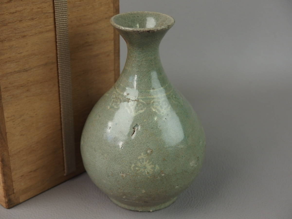 酒器 高麗 青磁 【75%OFF!】 青磁 【超ポイント祭?期間限定】 高麗青磁 象嵌 高麗 徳利 韓国 朝鮮 李朝 酒器 陶芸